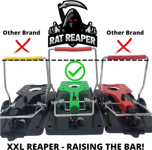 Rat Reaper XXL Professional Rat Trap For Extra Large Rats Extra Wide 8CM Snap Use Indoors & Outdoors 1 Pack