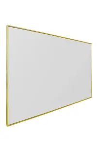 MirrorOutlet Artus - Gold Aluminium Edged Full Length Wall Leaner Mirror 68" X 43" (174CM X 110CM)