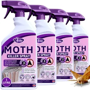 Aviro Moth Killer Spray - Fast Acting Moth Killer Approved For Use On Hard & Soft Furnishings