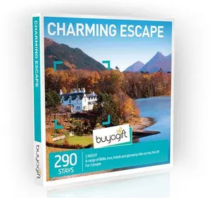 Buyagift One Night Charming Escape Gift Experience Box - 290 Hotel And Glamping Overnight Stays For Two People