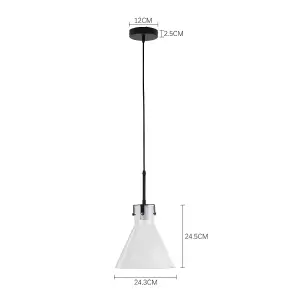 Modern Style Glass Single Light Pendant Light Ceiling Light