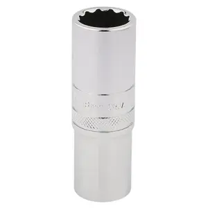 Draper 1/2" Square Drive Hi-Torq 12 Point Deep Socket 18mm 33741