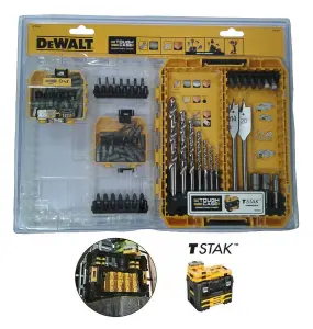 Dewalt Toughcase Extreme 80 Pc Drill & Bit Set Medium Tough Case TSTAK