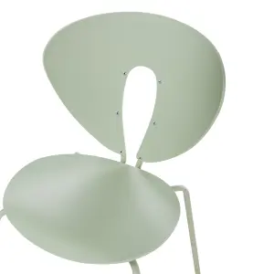 Set of 2 Dining Chairs TRACY Light Green