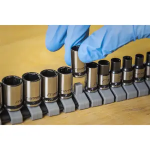 Sealey Socket Set 13pc 1/4"Sq Drive Metric - Black Series AK7990