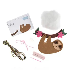 FELT KIT SLOTH - Felt Decoration Kit: Sloth - Trimits