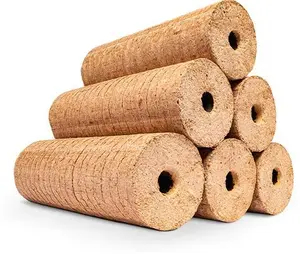 Hardwood Heat Logs - Hottest Burning Wood Fuel | Lekto Woodfuels 4 X 20Kg Mini Pack