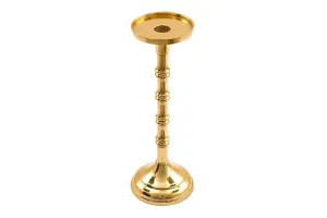 Gold         Pillar         Candlestick         Large