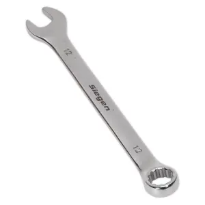 Sealey WallDrive Combi Spanner Chrome Vanadium Steel Polished Finish 12mm S01012