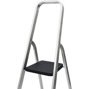 Mac Allister 4 tread Aluminium, plastic & steel Step Ladder (H)1440m