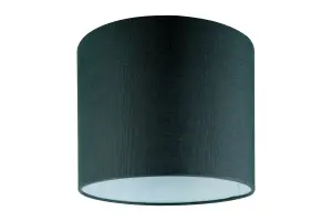 GoodHome Kpezin Dark grey Fabric dyed Light shade (D)20cm