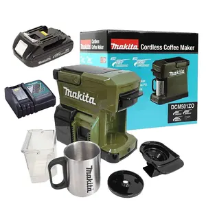 Makita 18V Olive LXT Cordless Coffee Maker Machine + 1.5AH Battery and Charger