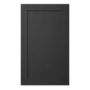 GoodHome Verbena Matt charcoal Shaker 50:50 Larder Cabinet door (W)600mm (H)1001mm (T)20mm