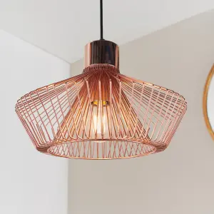 Anson Lighting Cascade Pendant light finished in Copper plate