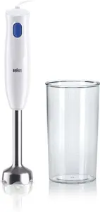 Braun Multiquick 1 Hand Mixer MQ10.001P, Lightweight Mixer With Easytwist Technology, One Speed, 450W, White