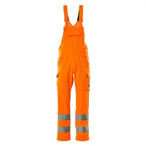 Mascot Safe Light One-Tone Bib & Brace (Hi-Vis Orange)  (42.5) (Leg Length - Regular)