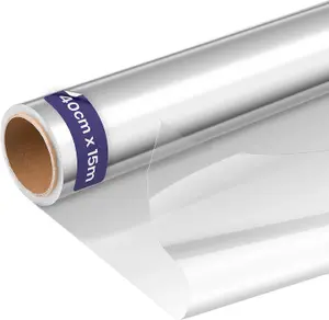 15m Clear Cellophane Roll for Hampers, Gift Wrapping, Christmas Baskets, Bouquets & Crafts - Transparent 40cm Wide Wrap