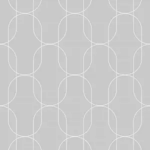 Superfresco Eternity Geometric Grey Wallpaper