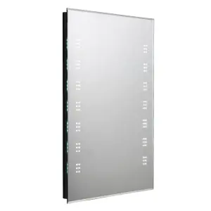 Rinse Bathrooms 800 x 600mm Illuminated LED Bathroom Mirror with Demister IP44