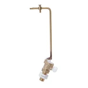 Flomasta Brass & plastic Bottom entry Ball cock Fill valve 20.75mm