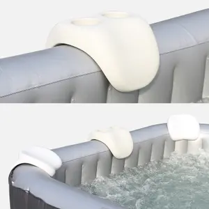 sweeek. Pair of headrests and cupholder for inflatable spa - MSpa