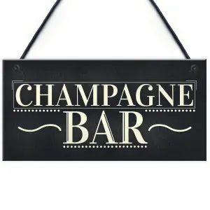 Red Ocean Champagne Bar Hanging Sign Gin Tonic Pub BBQ Party Vintage Chic Friendship Gift