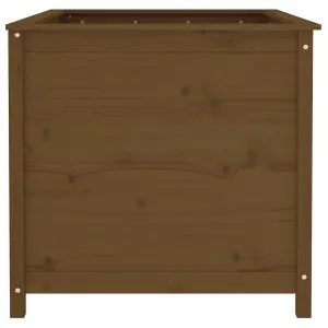 Berkfield Garden Raised Bed Honey Brown 119.5x82.5x78 cm Solid Wood Pine