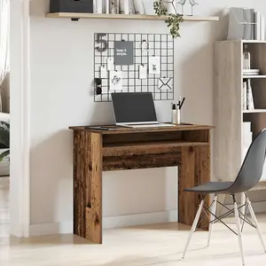 Berkfield Desk Old Wood 90x50x74 cm Engineered Wood