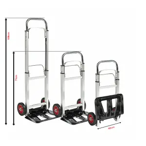 Foldable Sack Truck with Telescopic Handle