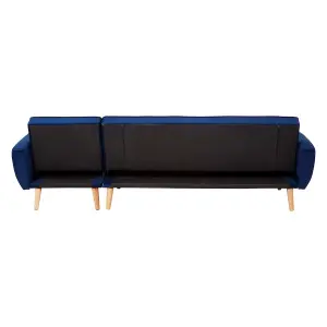 Interiors by Premier Serene 3 Seat Navy Sofa Bed