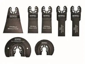 Faithfull Multi-Tool Blade Set (7 Pieces) XMS24MT7SET