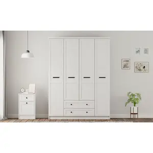 DAISY XL 4 Door 2 Drawer Wardrobe