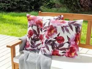 Set of 2 Outdoor Cushions LANROSSO Pink