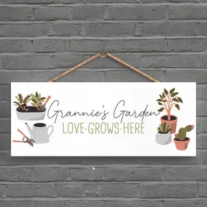 Garden Grannies Garden Love Grows Here Signs and Plaques