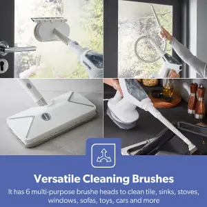 Geepas  1500W Multifunctional Steam Mop & Cleaner Handheld, Touch Control Aroma Therapy