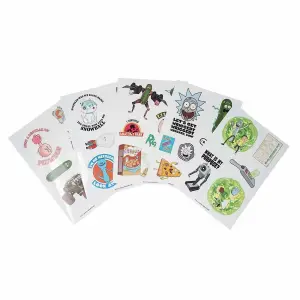 Rick And Morty Tech Stickers (Pack of 30) Multicoloured (One Size)