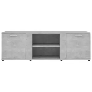 Berkfield TV Cabinet Concrete Grey 120x34x37 cm Engineered Wood