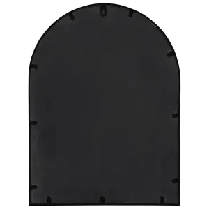 Berkfield Garden Mirror Black 60x45 cm Iron for Outdoor Use