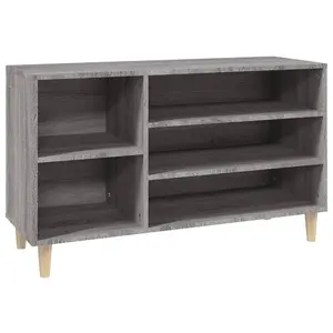 Berkfield Shoe Cabinet Grey Sonoma 102x36x60 cm Engineered Wood