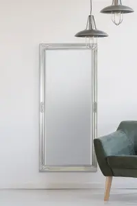 MirrorOutlet Austen Silver Elegant Full Length Mirror 160 x 74cm