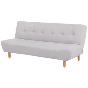 Sofa Bed ALSTEN Light Grey Symmetrical