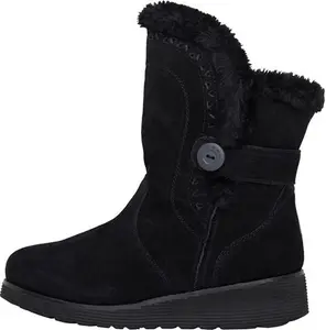 SKECHERS Womens Keepsakes Cozy Peak Boots Black - Size 5