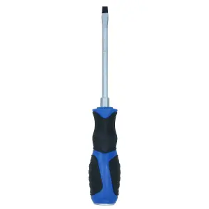 Slotted Flat Headed Screwdriver SL5.5 5.5mm x 100mm Magnetic Tip Rubber Grip