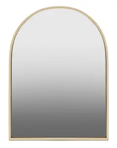 Interiors by Premier Trento Gold Finish Metal Wall Mirror