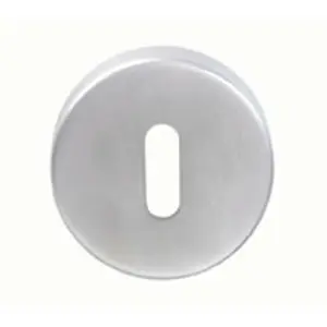 52mm Standard Lock Profile Open Escutcheon Concealed Fix Satin Steel