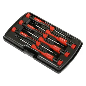 Sealey Precision Screwdriver Set 6 Pieces Slotted Phillips Spinner Top AK97324