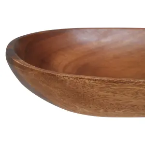 Wooden Oval Mini Tray Bowl Acacia Wood Serving Dish Platter Plate  Dinnerware