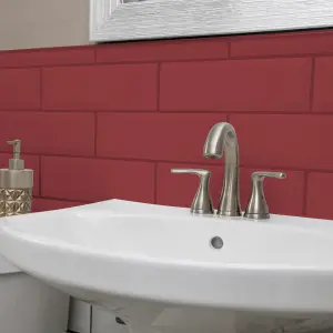 Rust-Oleum Empire Red Matt Bathroom Tile Paint 750ml