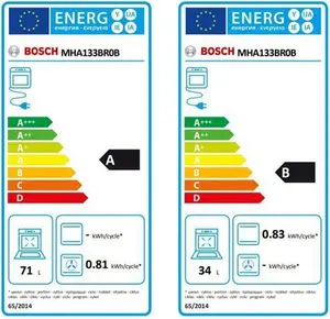 Bosch Mha133br0b Built-In Double Oven - Stainless Steel Effect