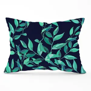 Delicate Green Foliage Cushions 33cm x 48cm